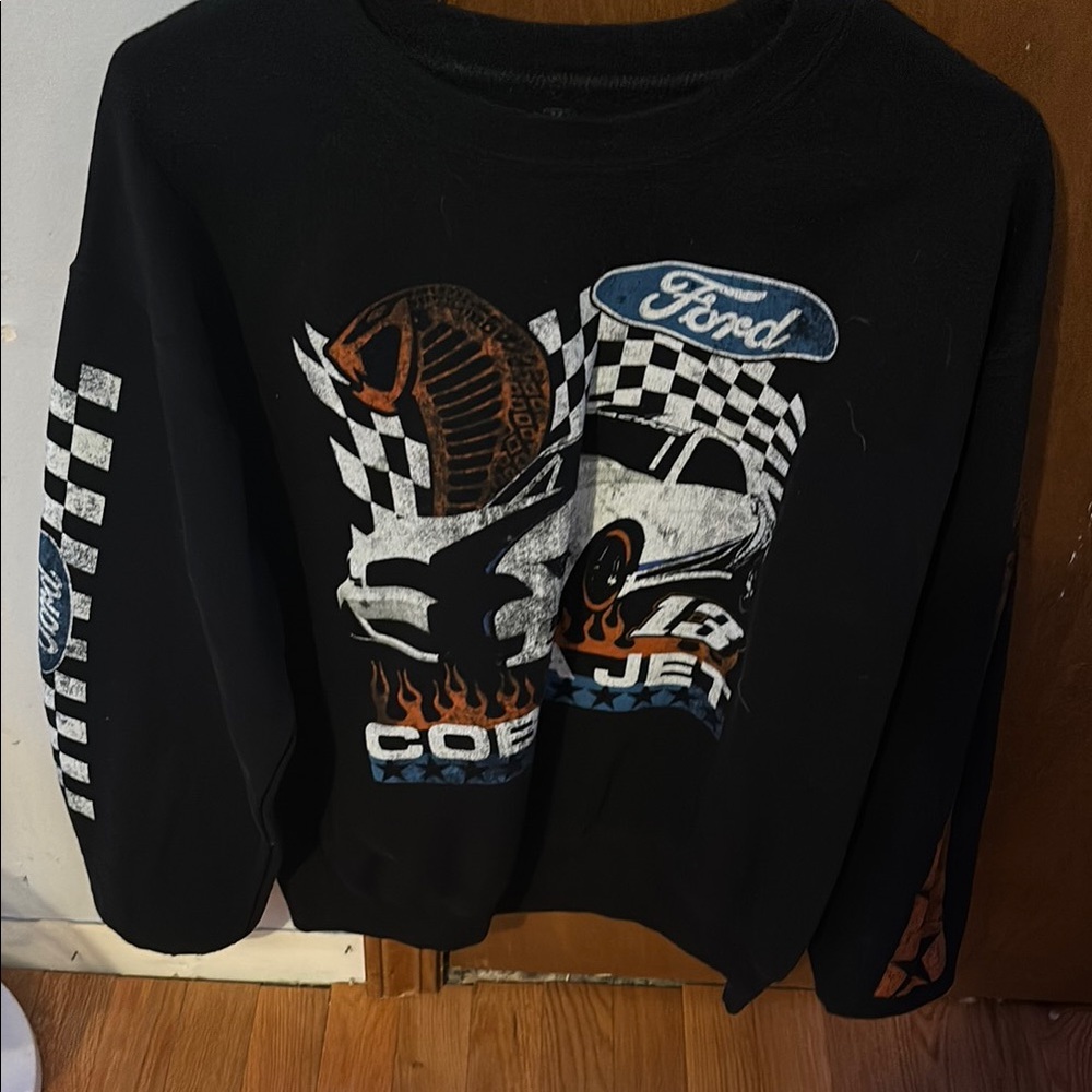 Ford Black Crewneck Racing Sweater